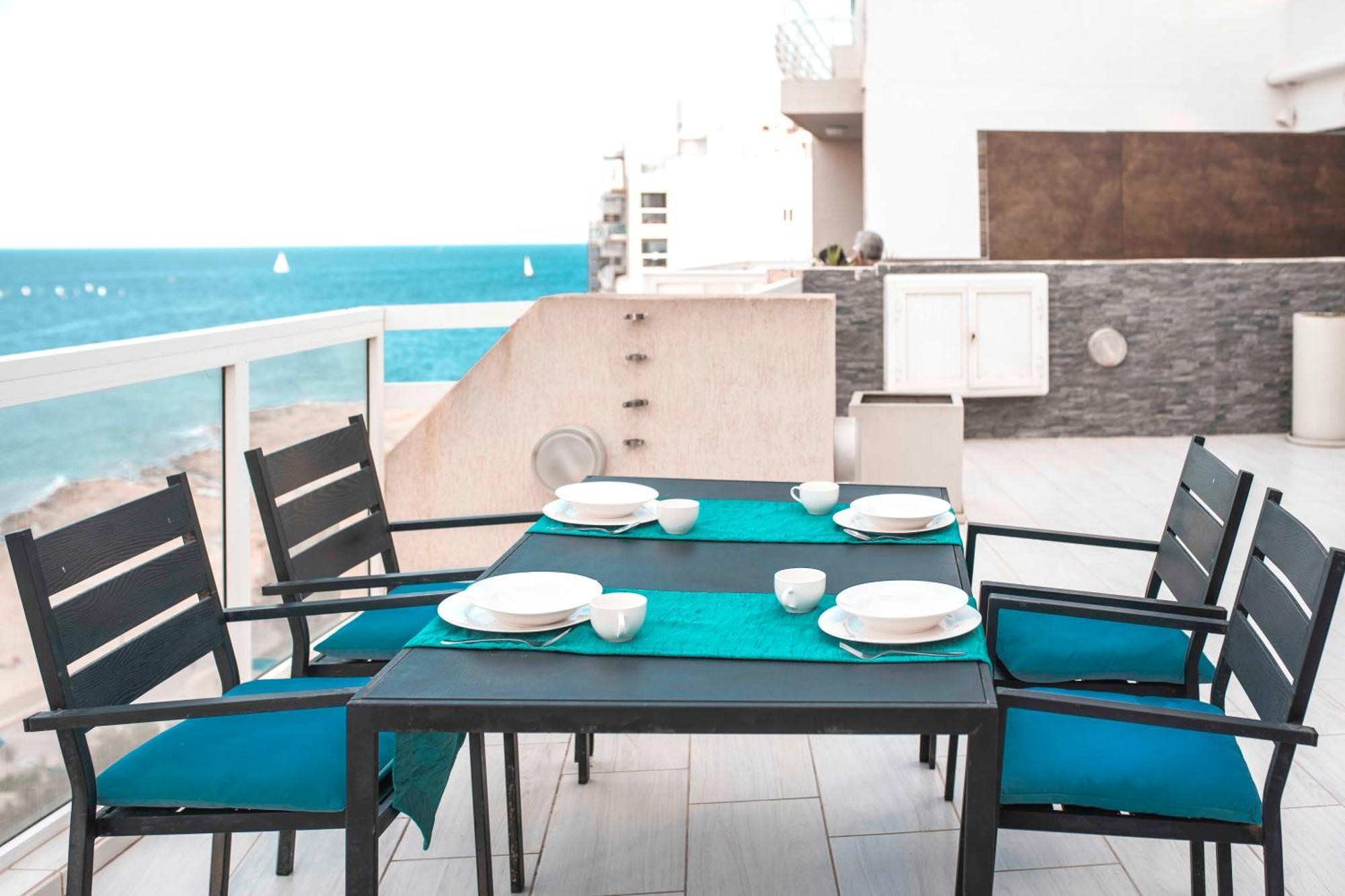 Апартаменты Oceanfront 3Br Penthouse Luxury & Views In Слима Экстерьер фото
